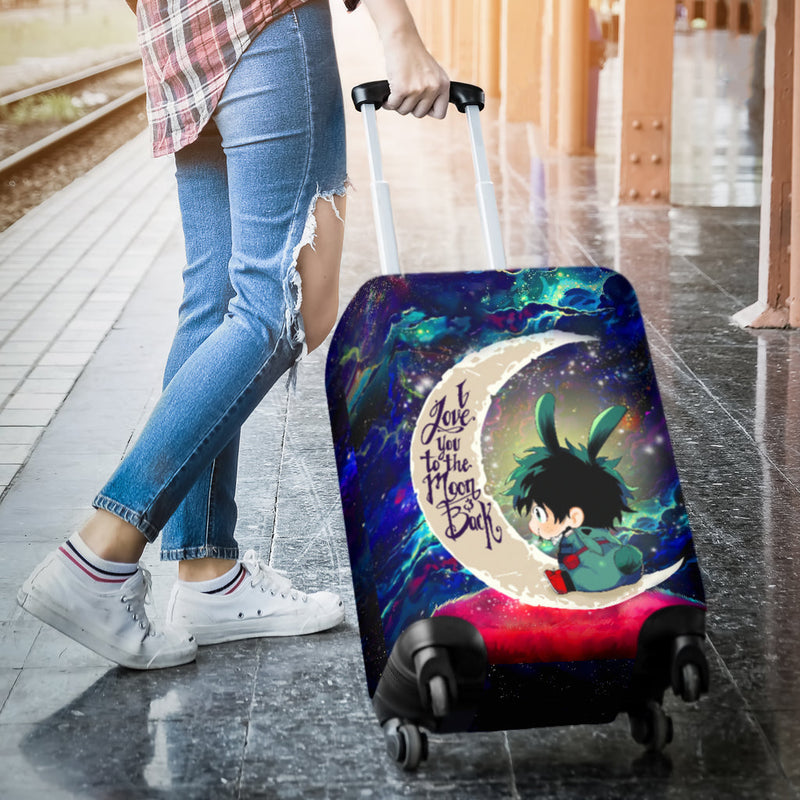 Deku My Hero Academia Anime Love You To The Moon Galaxy Luggage Cover Suitcase Protector Nearkii