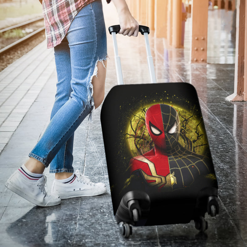Spiderman Black Suit No Way Home Moonlight Luggage Cover Suitcase Protector Nearkii