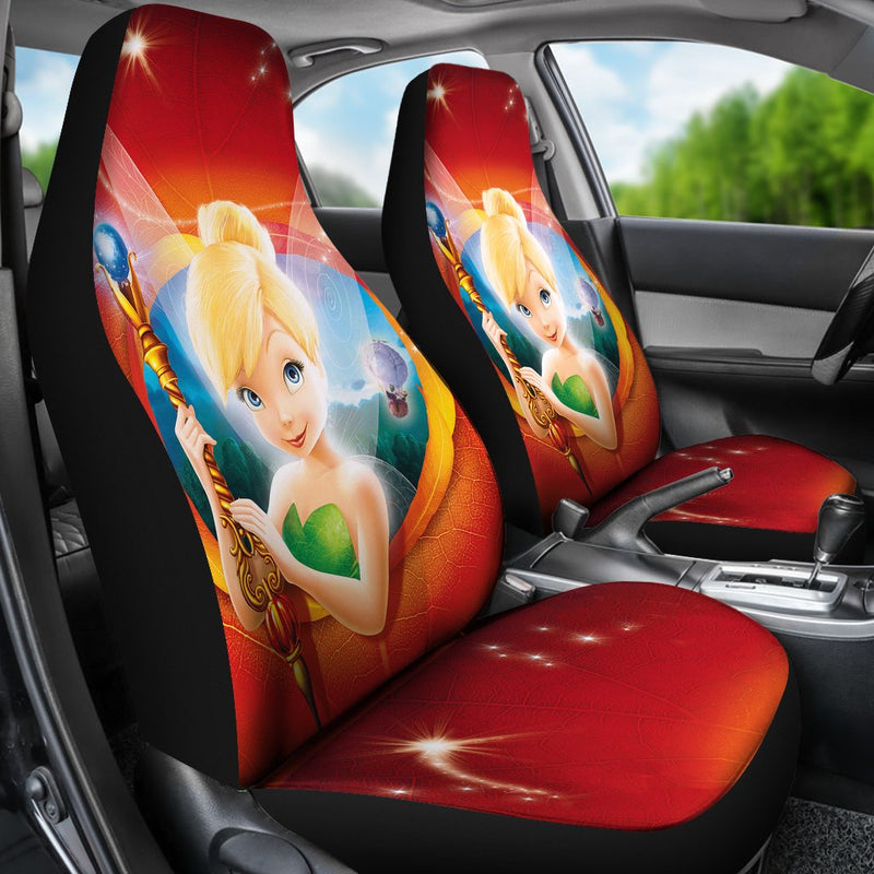 Tinkerbell Car Premium Custom Car Seat Covers Decor Protectors Nearkii