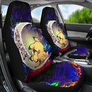 Pikachu Pokemon Sleep Love You To The Moon Galaxy Car Seat Covers
