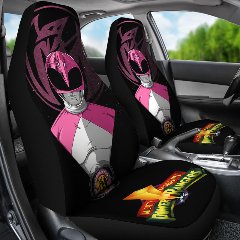 Pink New Mighty Morphin Power Rangers Premium Custom Car Seat Covers Decor Protectors Nearkii
