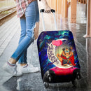 Beauty And The Beast Love You To The Moon Galaxy Luggage Cover Suitcase Protector Nearkii