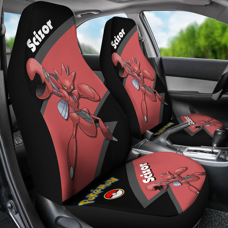 Scizor Pokemon Premium Custom Car Seat Covers Decor Protectors Nearkii