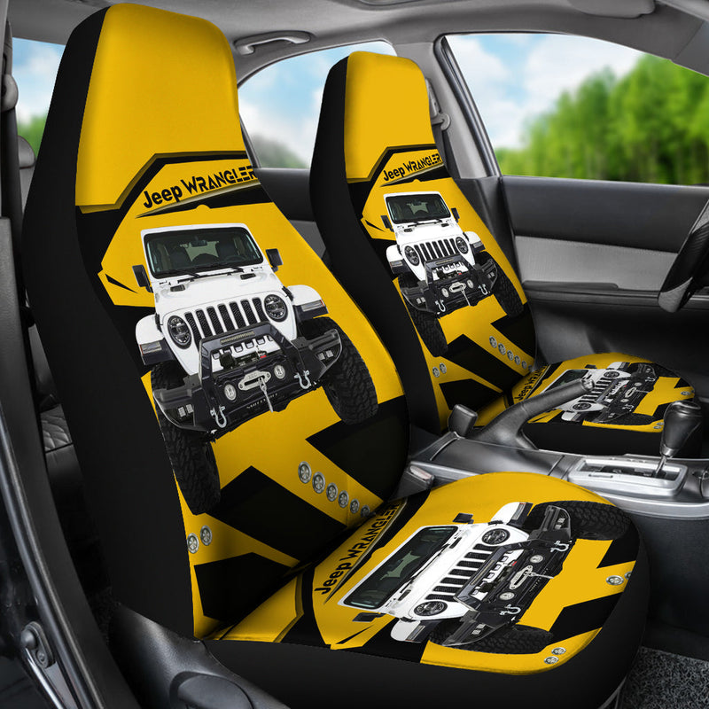 Yellow Jeep Premium Custom Car Seat Covers Decor Protectors Nearkii
