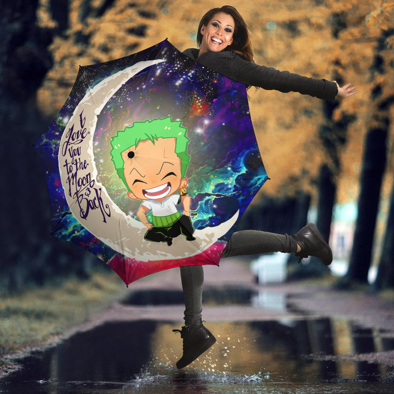 Zoro One Piece Love You To The Moon Galaxy Umbrella Nearkii