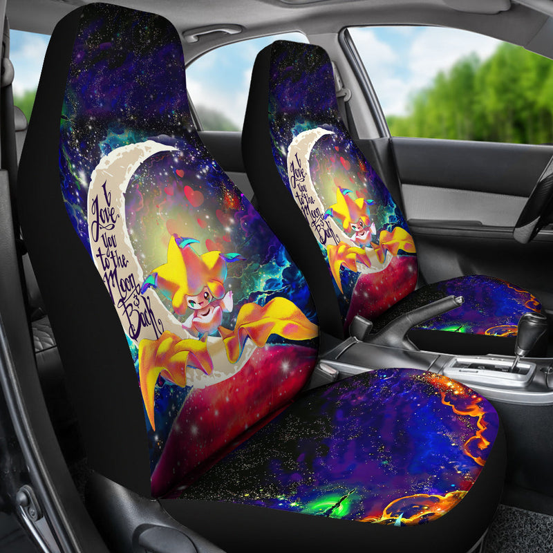 Jirachi Pokemon Love You To The Moon Galaxy Premium Custom Car Seat Covers Decor Protectors Nearkii