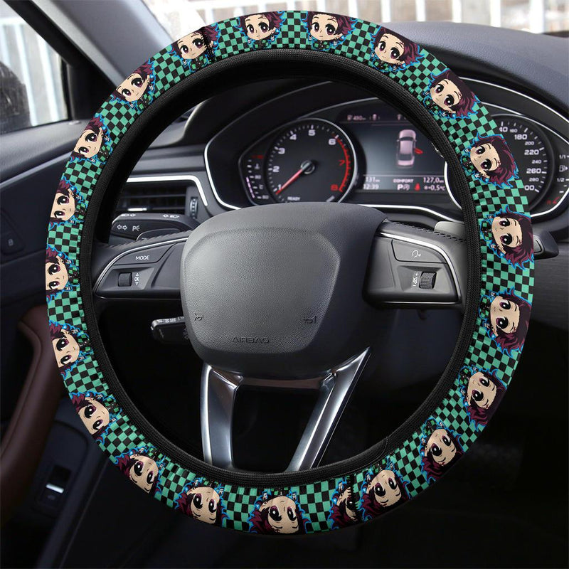Kamado Tanjiro Demon Slayer Anime Car Steering Wheel Cover 5 Nearkii