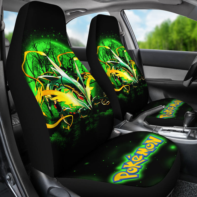 Mega X Rayquaza Legendary Pokemon Moonlight Premium Custom Car Seat Covers Decor Protectors Nearkii