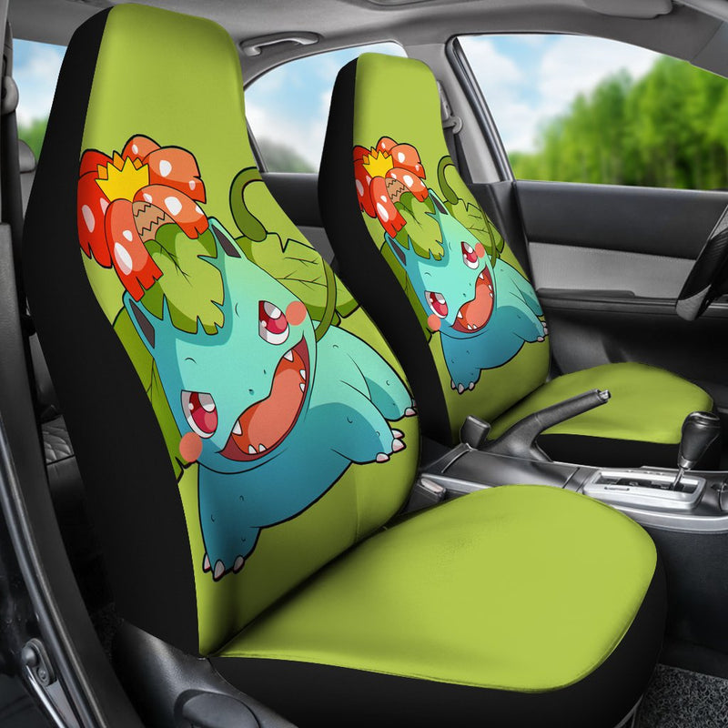 Venusaur Pokemon Chibi Premium Custom Car Seat Covers Decor Protector Nearkii