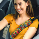 Cheetah Sunflower Car Seat Belt CoversCustom Car Interior Accessories Perfect Gift Nearkii