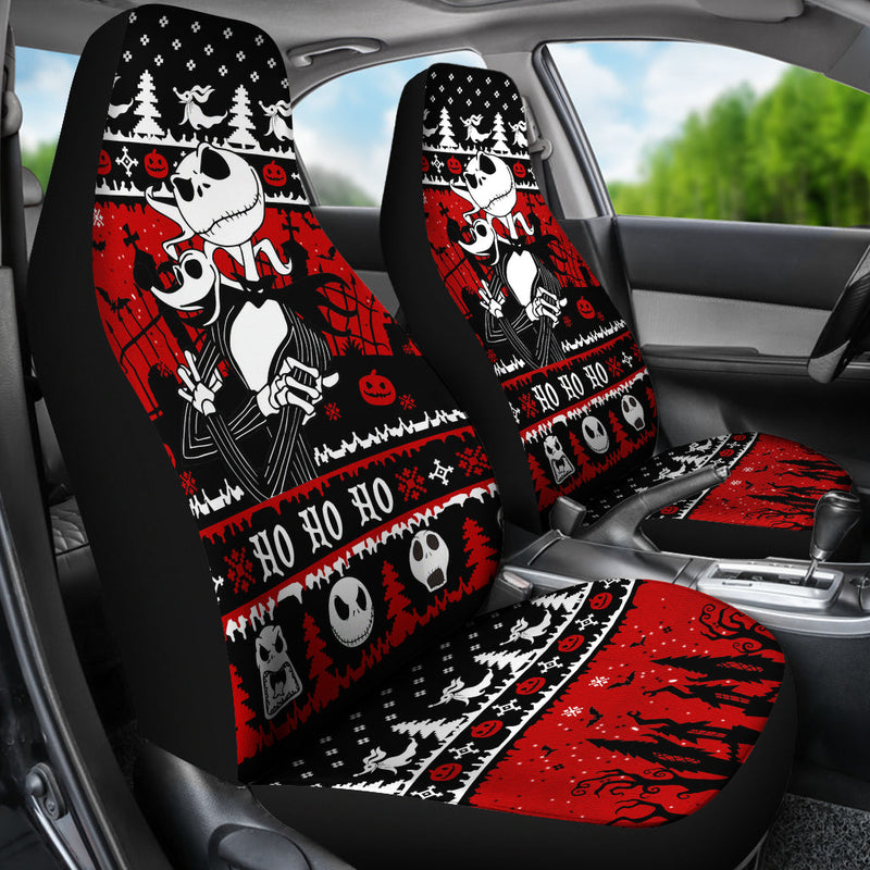 Christmas Jack Nightmare Before Christmas Style Premium Custom Car Seat Covers Decor Protectors Nearkii