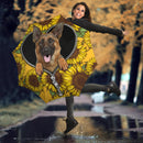 German Shepherd Sunflower Zipper Umbrella Nearkii