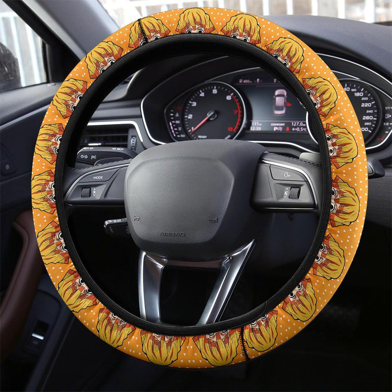 Agatsuma Zenitsu Demon Slayer Anime Car Steering Wheel Cover 8 Nearkii