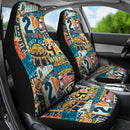 Best Vintage American College Sports Premium Custom Car Seat Covers Decor Protector Nearkii