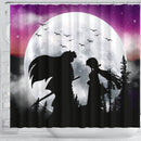 Inuyasha Couple Moon Night Galaxy Shower Curtain Nearkii