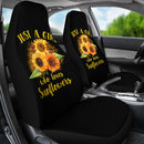 Best Sunflowers Just A Girl Who Loves Sunflowers Art Premium Custom Car Seat Covers Decor Protector Nearkii