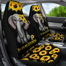 Best You Are My Sunshine Elephants Sunflowers Premium Custom Car Seat Covers Decor Protector Nearkii