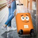 M&M Chocolate Orange Luggage Cover Suitcase Protector Nearkii