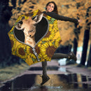 Giraffe Sunflower Zipper Umbrella Nearkii