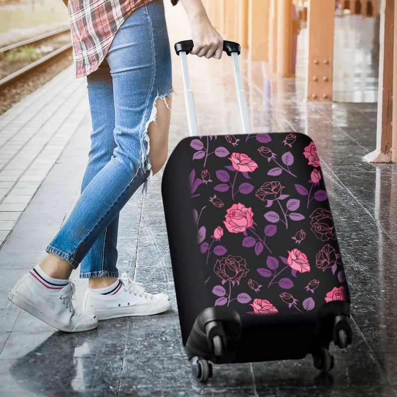 Rose Travel Luggage Cover Suitcase Protector Nearkii