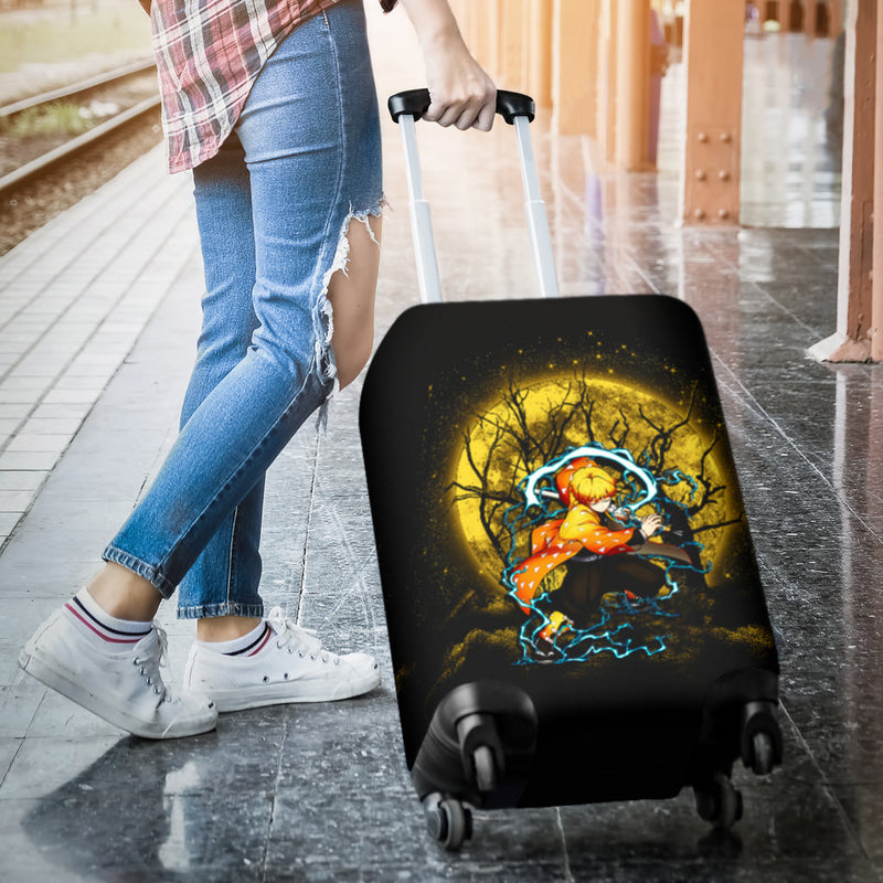 Zenitsu Demon Slayer Moonlight Luggage Cover Suitcase Protector Nearkii