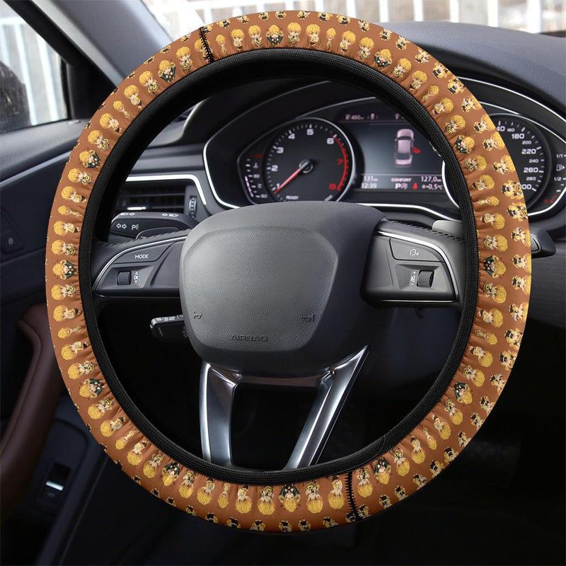 Agatsuma Zenitsu Demon Slayer Anime Car Steering Wheel Cover 9 Nearkii