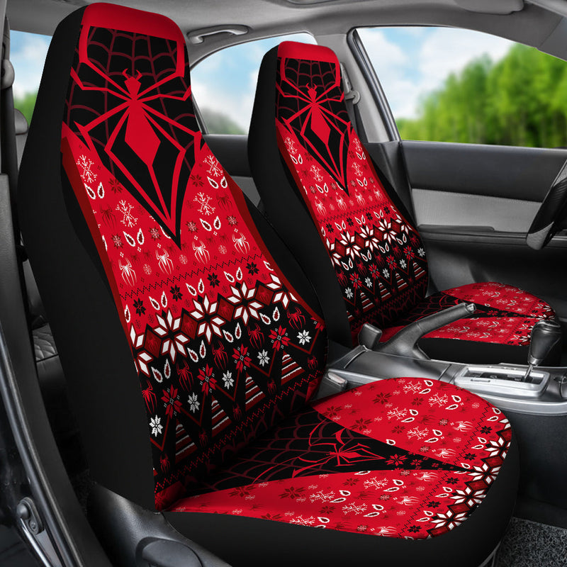 Spider Man Luxury Christmas Premium Custom Car Seat Covers Decor Protectors Nearkii
