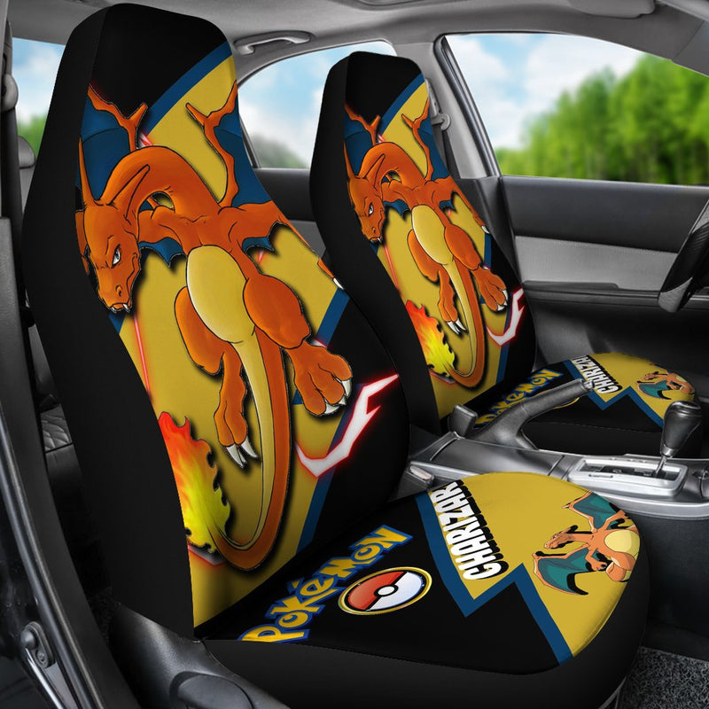 Charizard Car Seat Covers Custom Anime Pokemon Car Accessories Nearkii