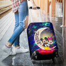 Mouse Couple Love You To The Moon Galaxy Luggage Cover Suitcase Protector Nearkii