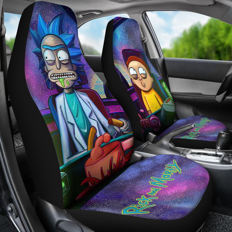 Rick and Morty Car Premium Custom Car Seat Covers Decor Protectors Nearkii