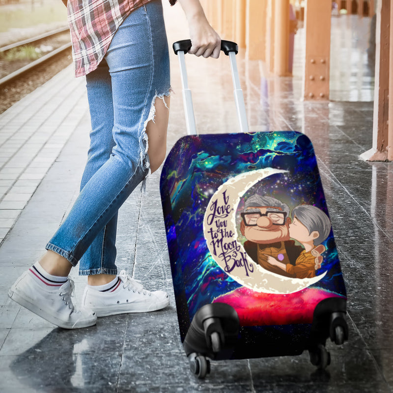 Up Couple Love You To The Moon Galaxy Luggage Cover Suitcase Protector Nearkii