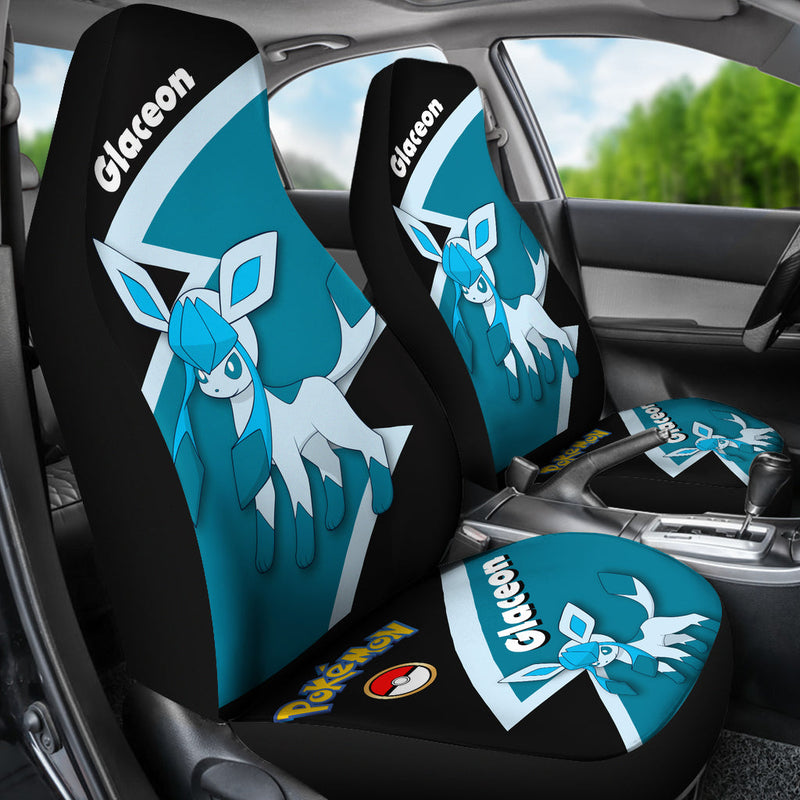 Glaceon Eevee Evolution Pokemon Premium Custom Car Seat Covers Decor Protectors Nearkii