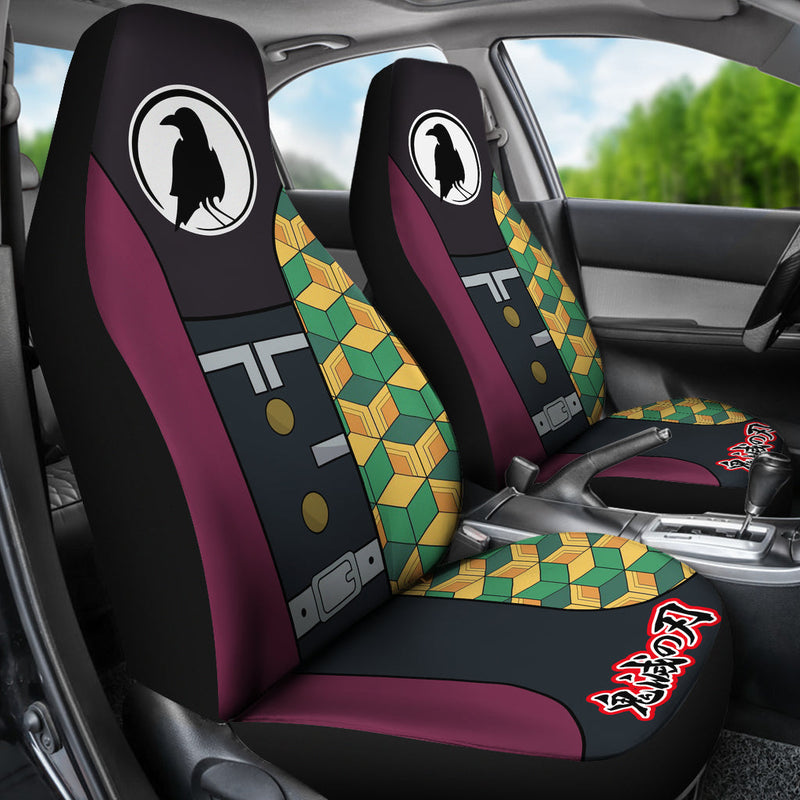 Demon Slayer Anime Giyuu Yomioka Premium Custom Car Seat Covers Decor Protectors Nearkii