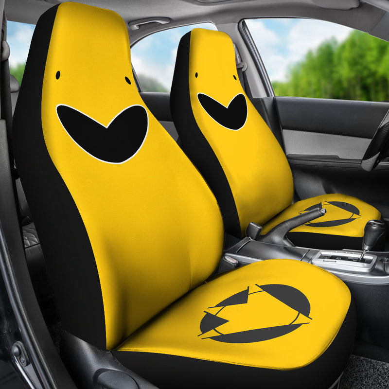 Yellow Dino Thunder Power Rangers Premium Custom Car Seat Covers Decor Protectors Nearkii