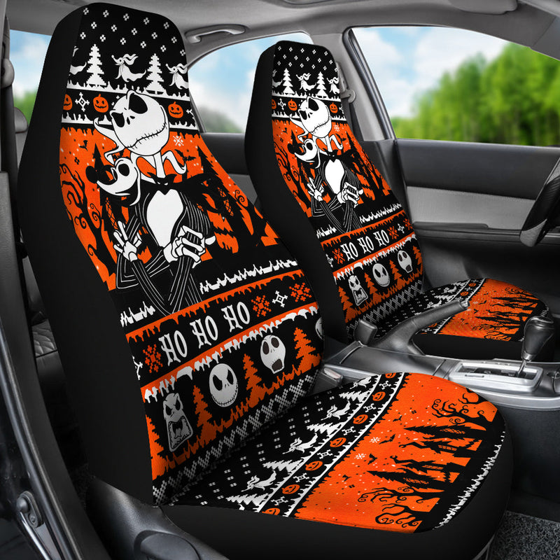 Nightmare Before Christmas Orange Premium Custom Car Seat Covers Decor Protectors Nearkii