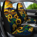 Best Painting Sunflower Art Premium Custom Car Seat Covers Decor Protector Nearkii