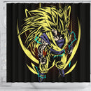 Goku SSJ Dragon Ball Shower Curtain Nearkii