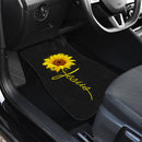 Sunflowers Jesus Front And Back Car Mats (Set Of 4) Nearkii