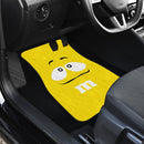 M&M Yellow Chocolate Front And Back Car Floor Mats Nearkii