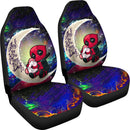 Chibi Deadpool Unicorn Toy Love You To The Moon Galaxy Car Seat Covers Nearkii