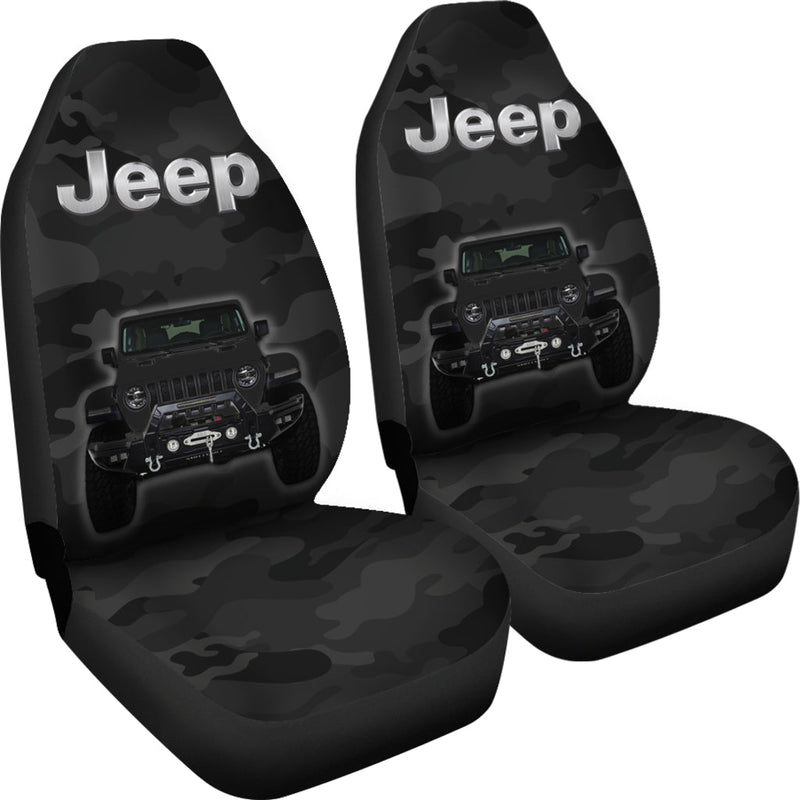 Black Jeep Camouflage Premium Custom Car Seat Covers Decor Protectors Nearkii