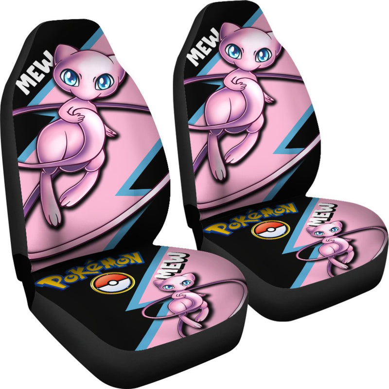 Mew Car Seat Covers Custom Anime Pokemon Car Accessories Nearkii