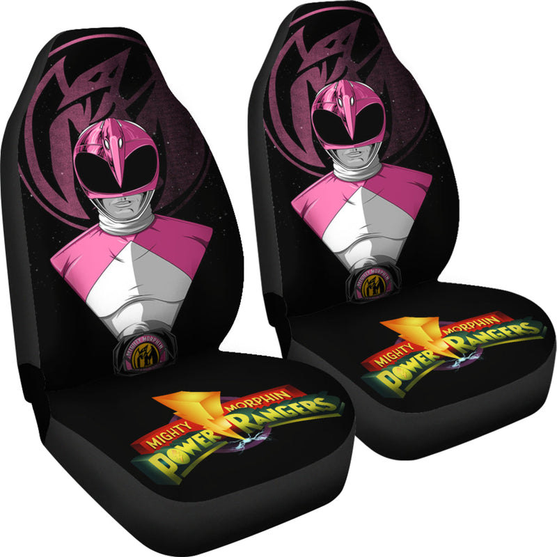 Pink New Mighty Morphin Power Rangers Premium Custom Car Seat Covers Decor Protectors Nearkii