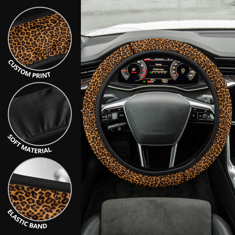 Leopard Premium Car Steering Wheel Cover Nearkii