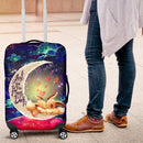 Cute Eevee Pokemon Couple Love You To The Moon Galaxy Luggage Cover Suitcase Protector Nearkii
