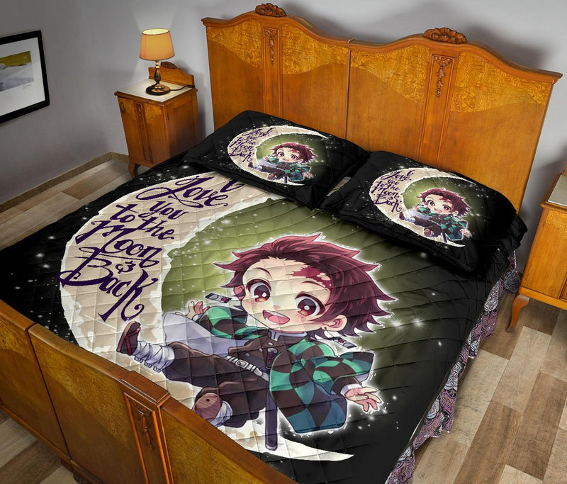 Demon Slayer Cute Anime Quilt Bed Sets Nearkii