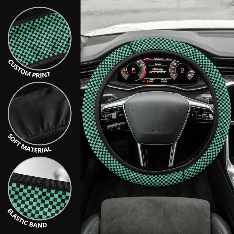 Kamado Tanjiro Demon Slayer Anime Car Steering Wheel Cover 1 Nearkii