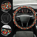 Book Black Background Premium Car Steering Wheel Cover Nearkii