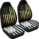Best Veteran God Family Steelers Pro Us Flag Premium Custom Car Seat Covers Decor Protector Nearkii