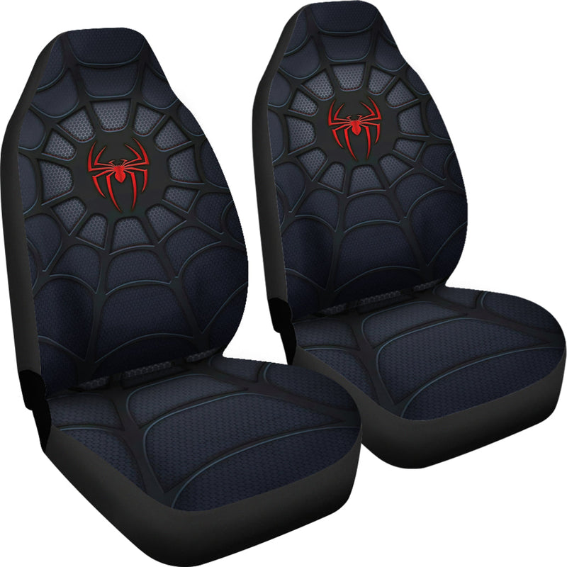 Spider Man Black Premium Custom Car Seat Covers Nearkii